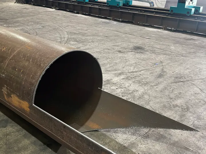 TubeTech workshop detail for Beam Line Laser Cutting